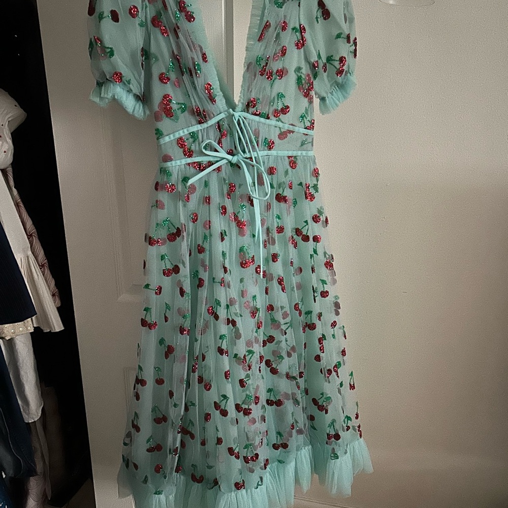 Lirika Matoshi Mint Green Cherry Dress